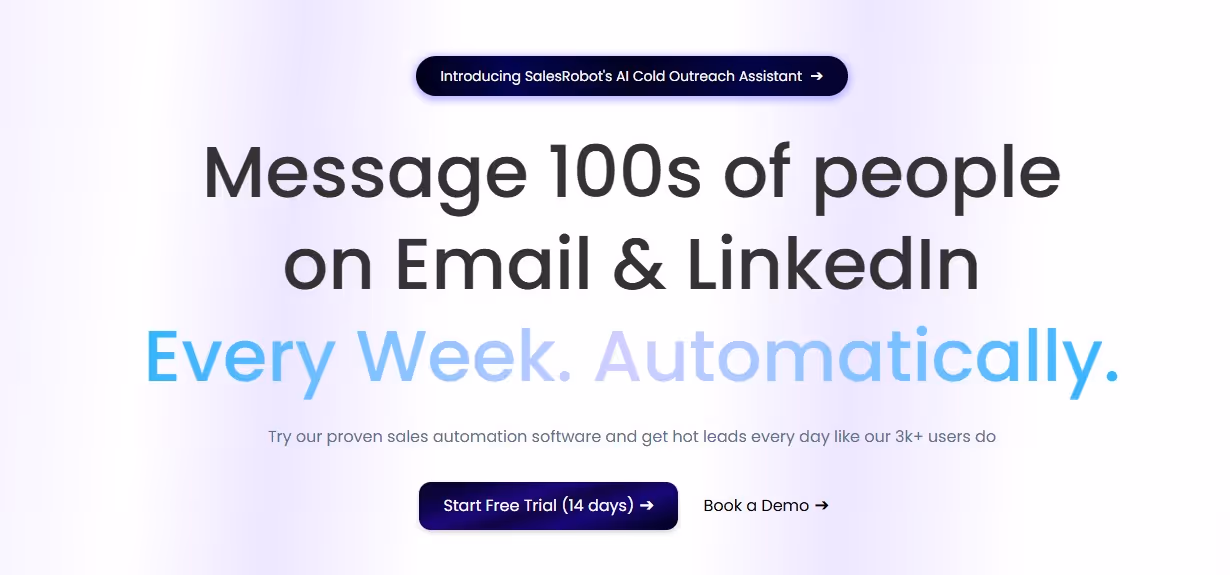 Automate your LinkedIn and email outreach with SalesRobot.