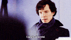 Sherlock Holmes saying,