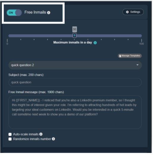 Zopto LinkedIn InMail automation