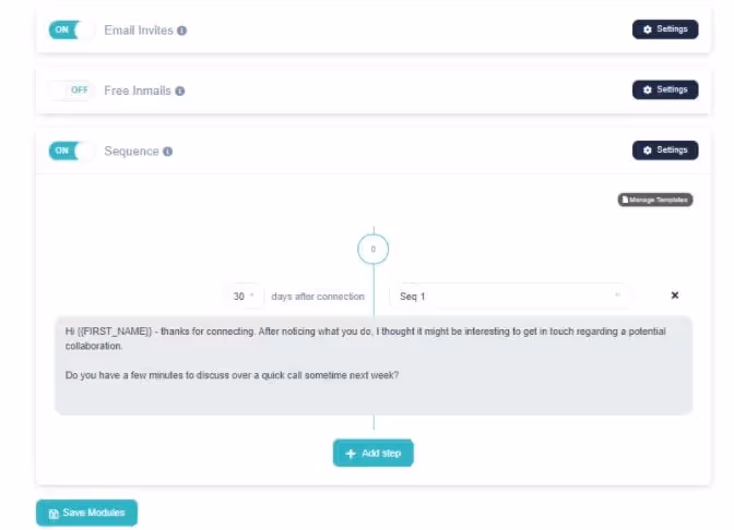 Zopto multi-channel outreach automated campaign