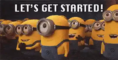 Minions getting started gif