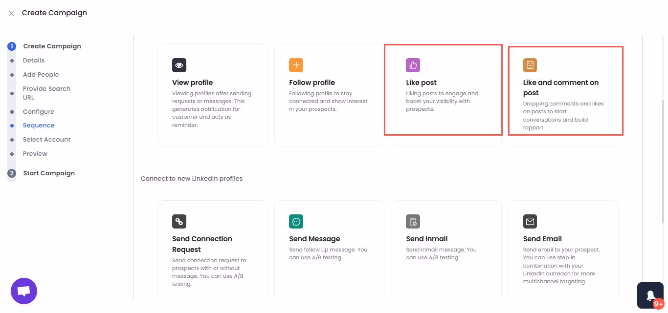 Advanced automation options in SalesRobot
