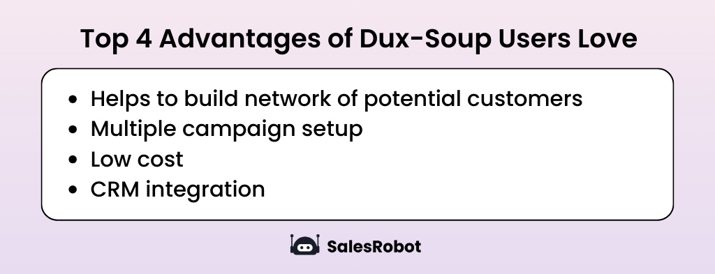 DuxSoup advantages