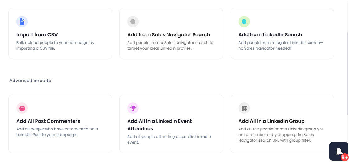 Prospect pull options in SalesRobot