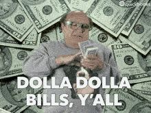 Danny DeVito throwing money