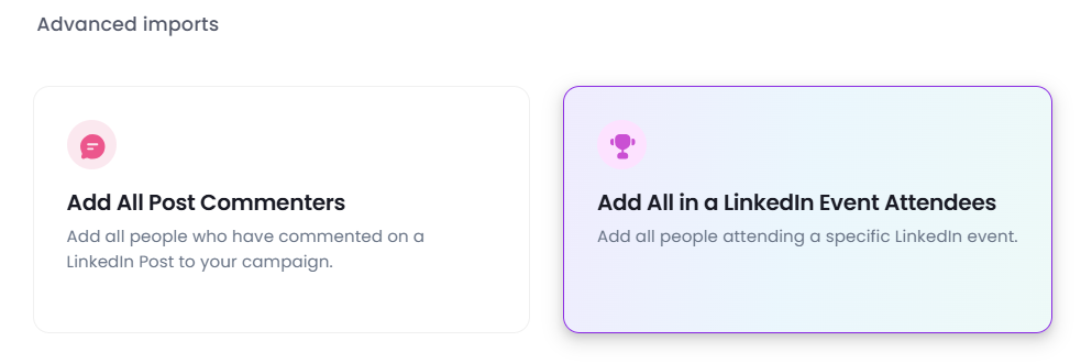 send message to event attendees using SalesRobot