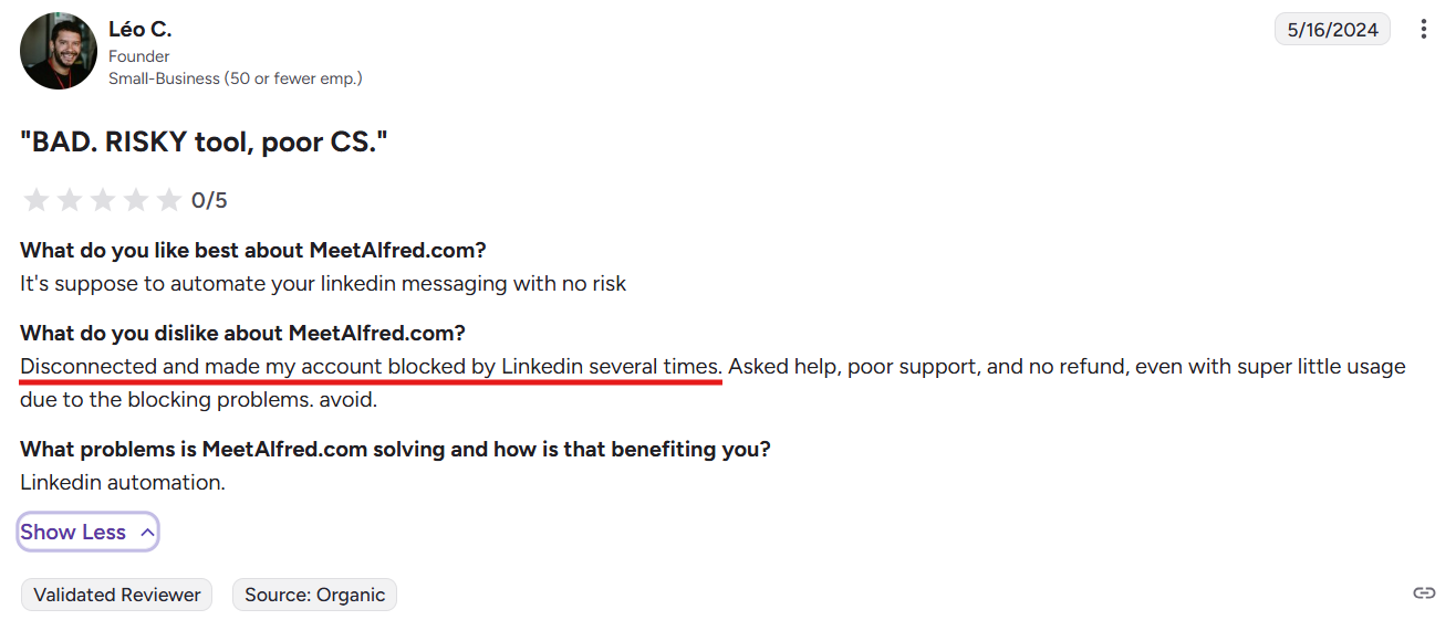  Frequent disconnects in Meet Alred