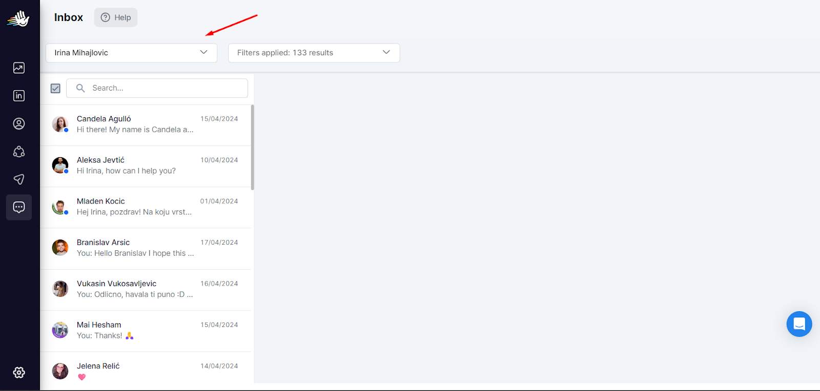 HeyReach Unified inbox