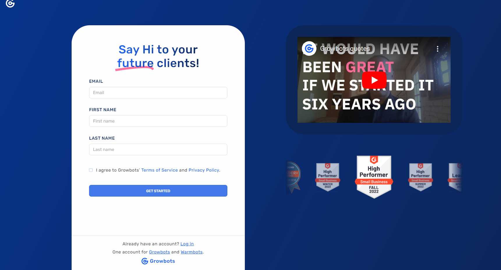 Growbots get started