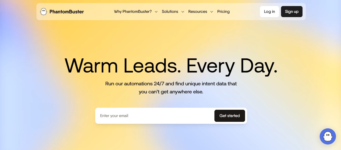 PhantomBuster homepage