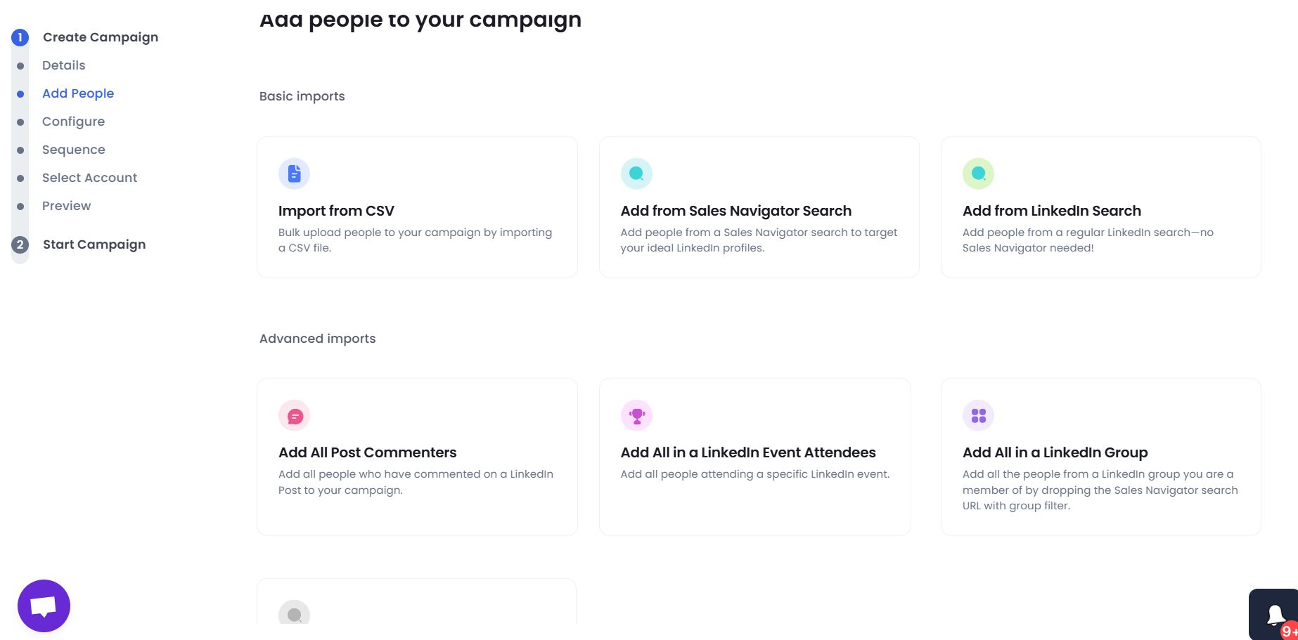 Add people to SalesRobot campaign