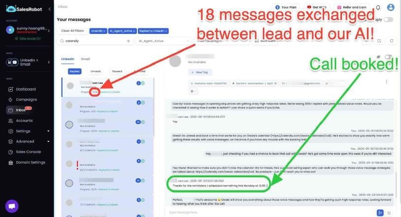 AI Appointment Setter in SalesRobot