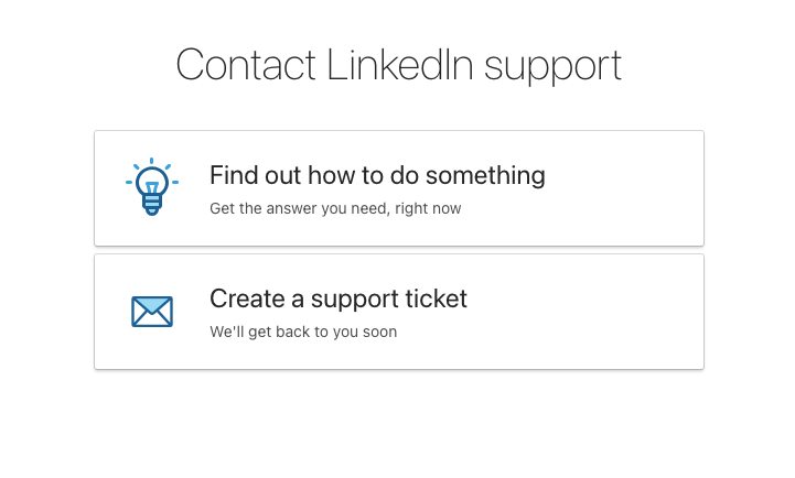 Linkedin Support graphic