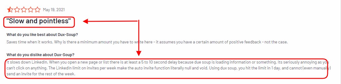 G2 review of Duxsoup