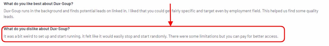 Dux soup is difficult to understand