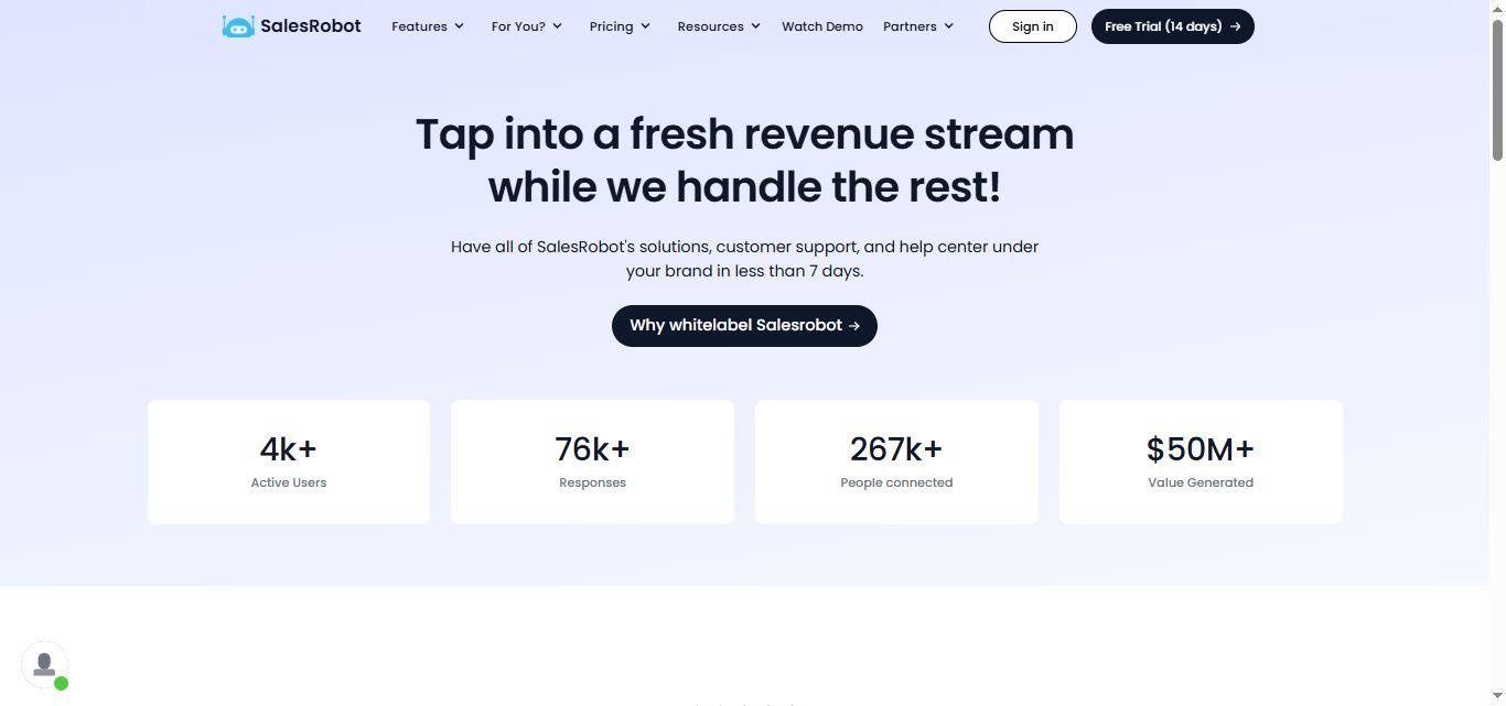 SalesRobot whitelabel option