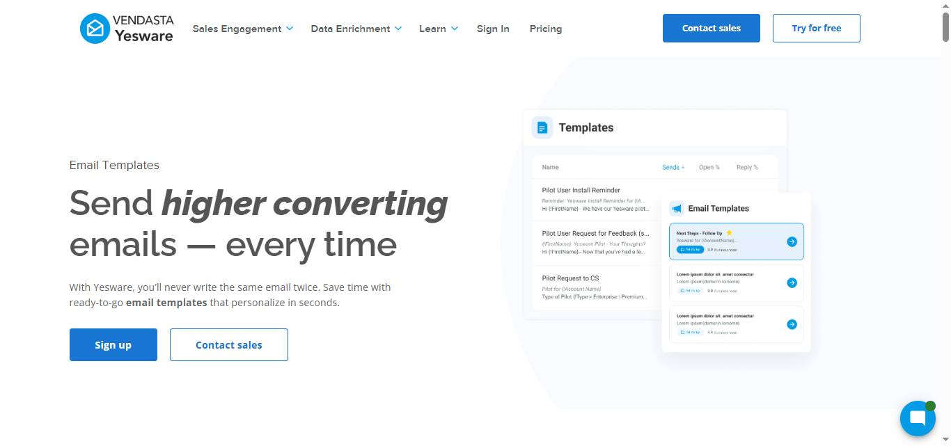 Yesware email templates