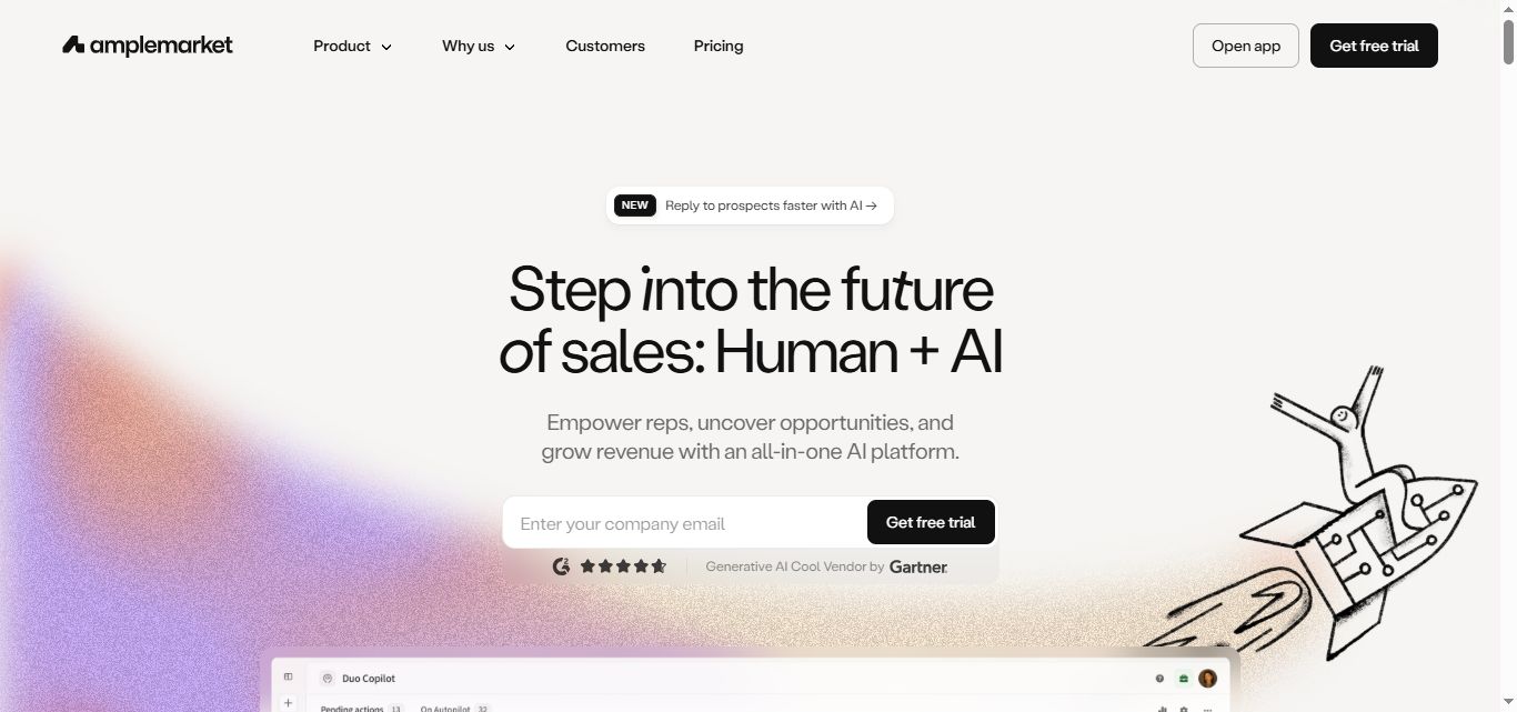 amplemarket homepage