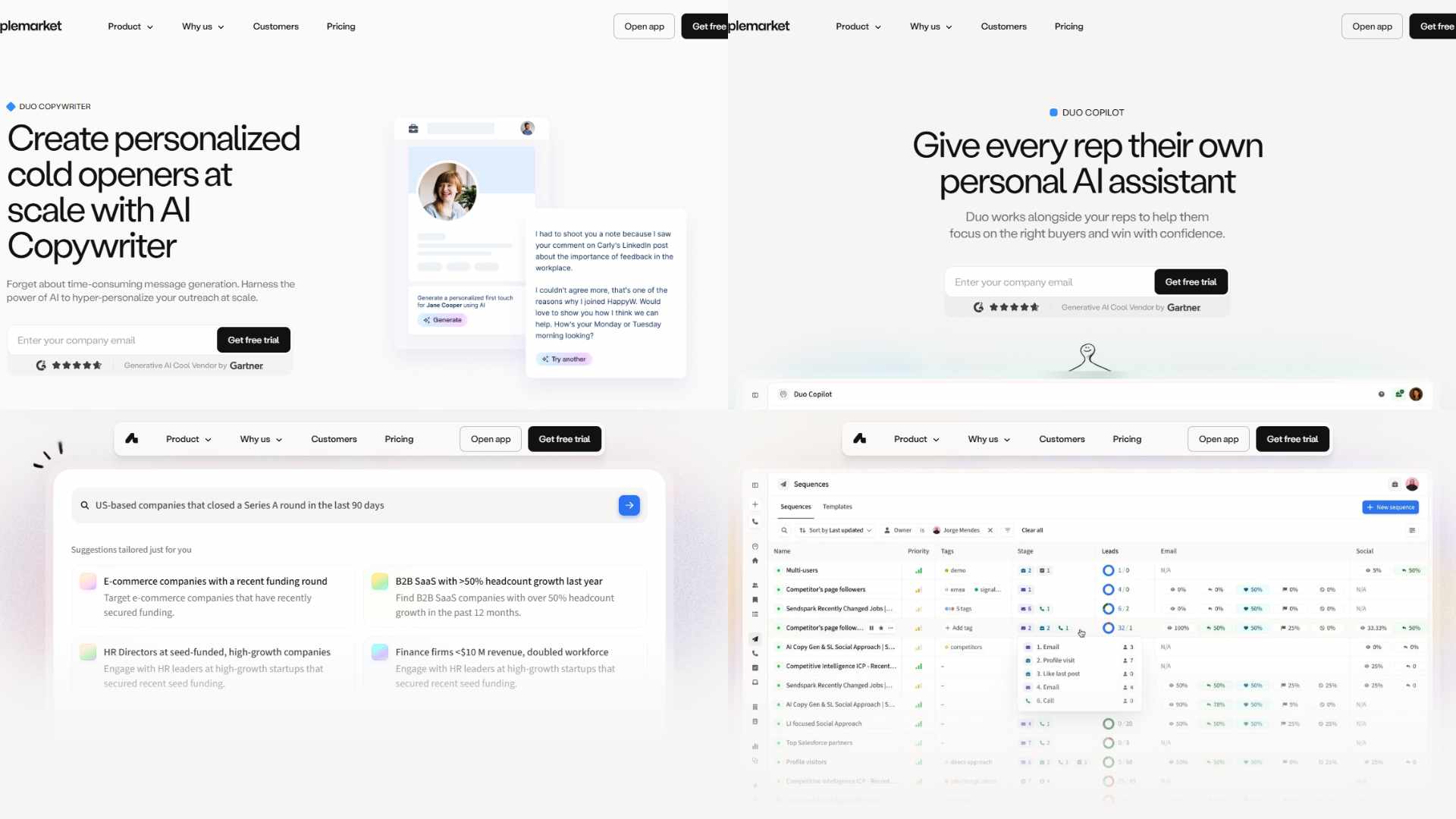 amplemarket features
