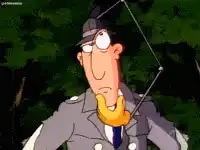 Go Go Gadgets thinking gif