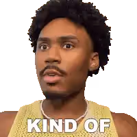 gif of a man saying kind of.
