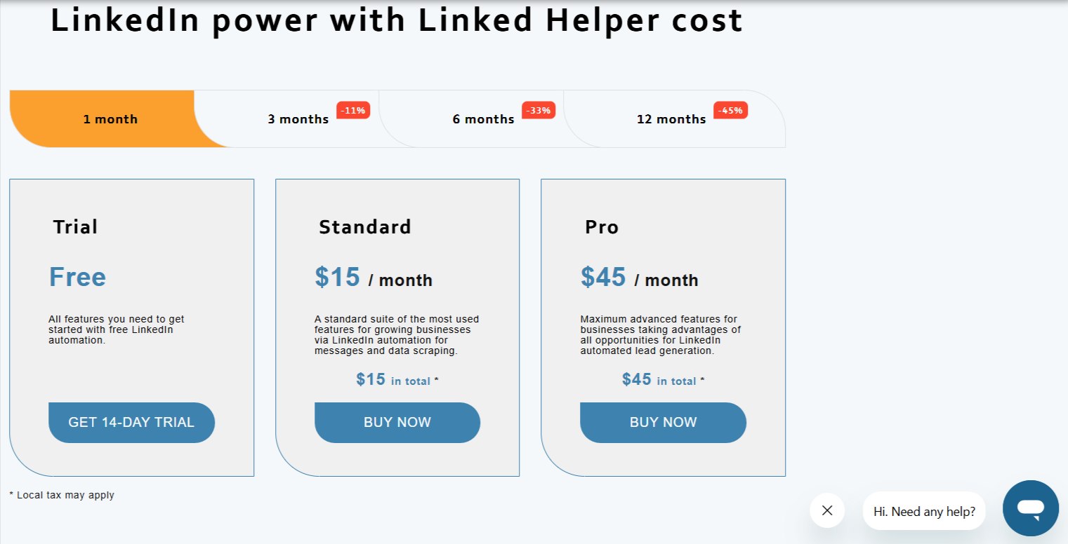 Linked Helper 2 price list