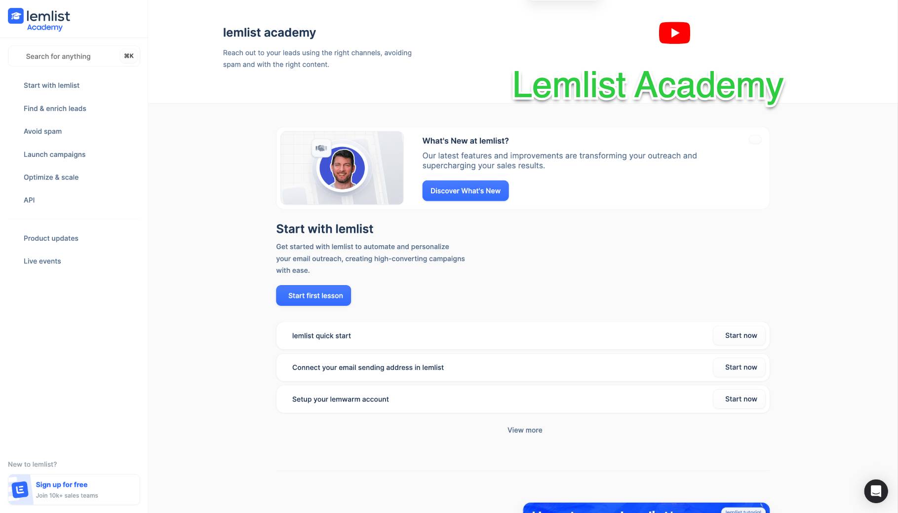 Lemlist Academy