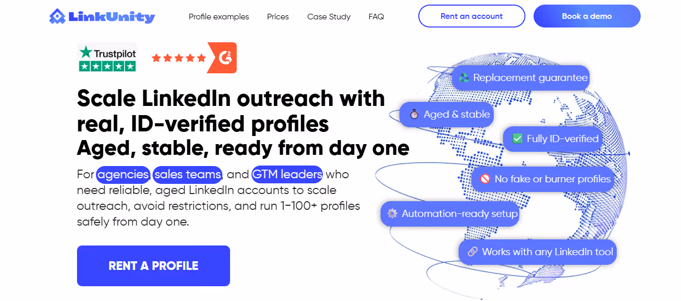 LinkUnity homepage