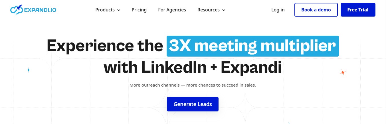 Experience the 3X meeting multiplier with LinkedIn + Expandi.