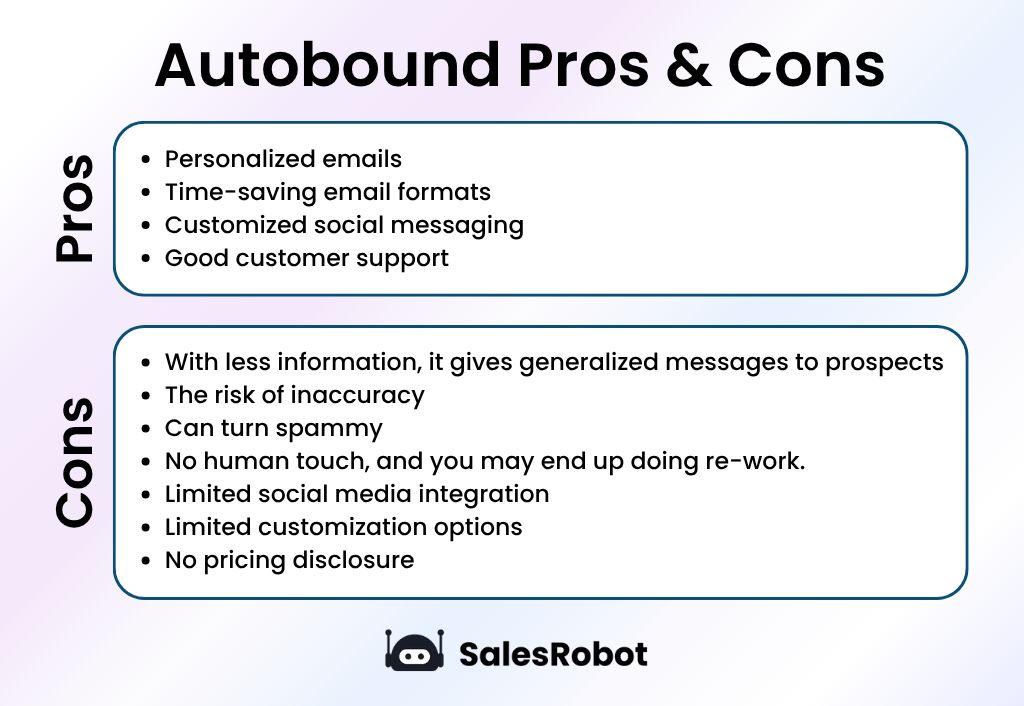 Autobound pros and cons