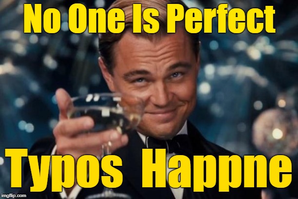 A meme showing a typo.