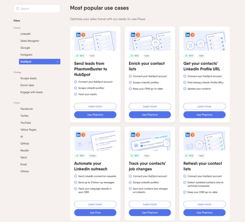 Driiply's most popular use cases for optimizing sales funnels.