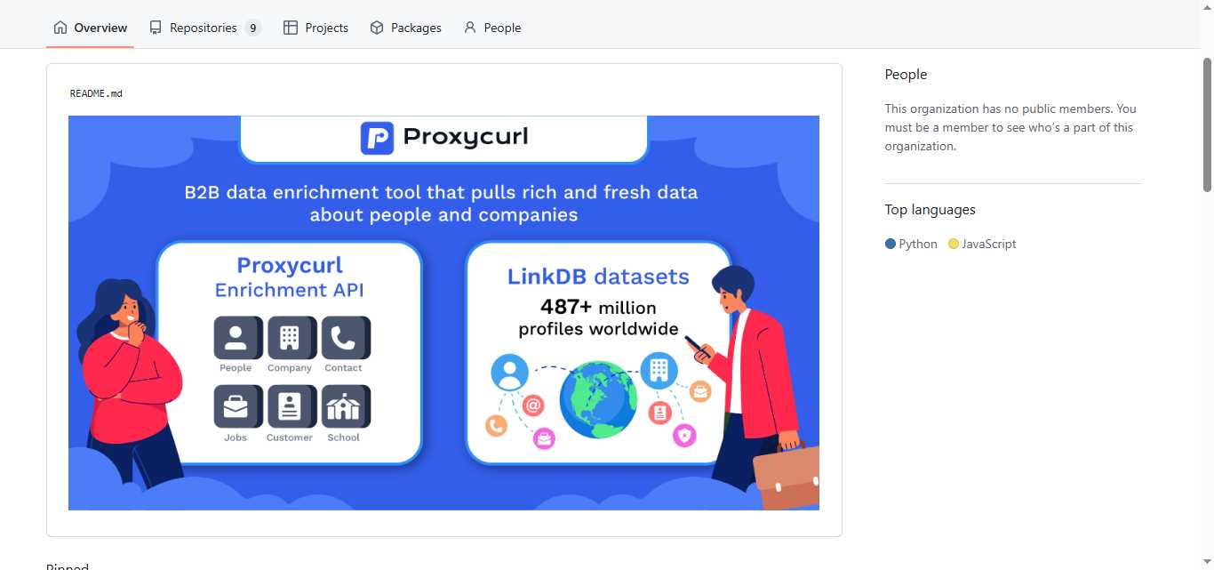 proxycurl homepage