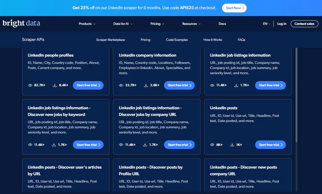 Brightdata features