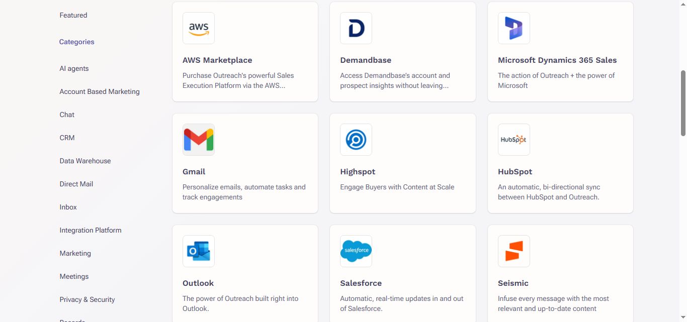 Outreach.io integrations
