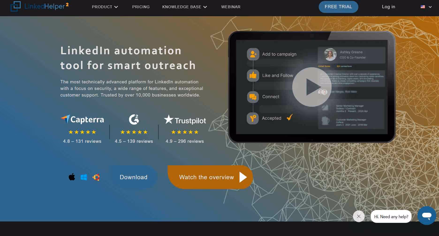 LinkedHelper homepage