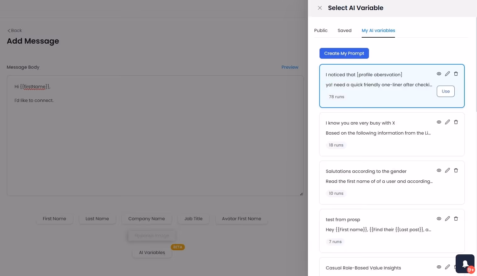 AI Variables