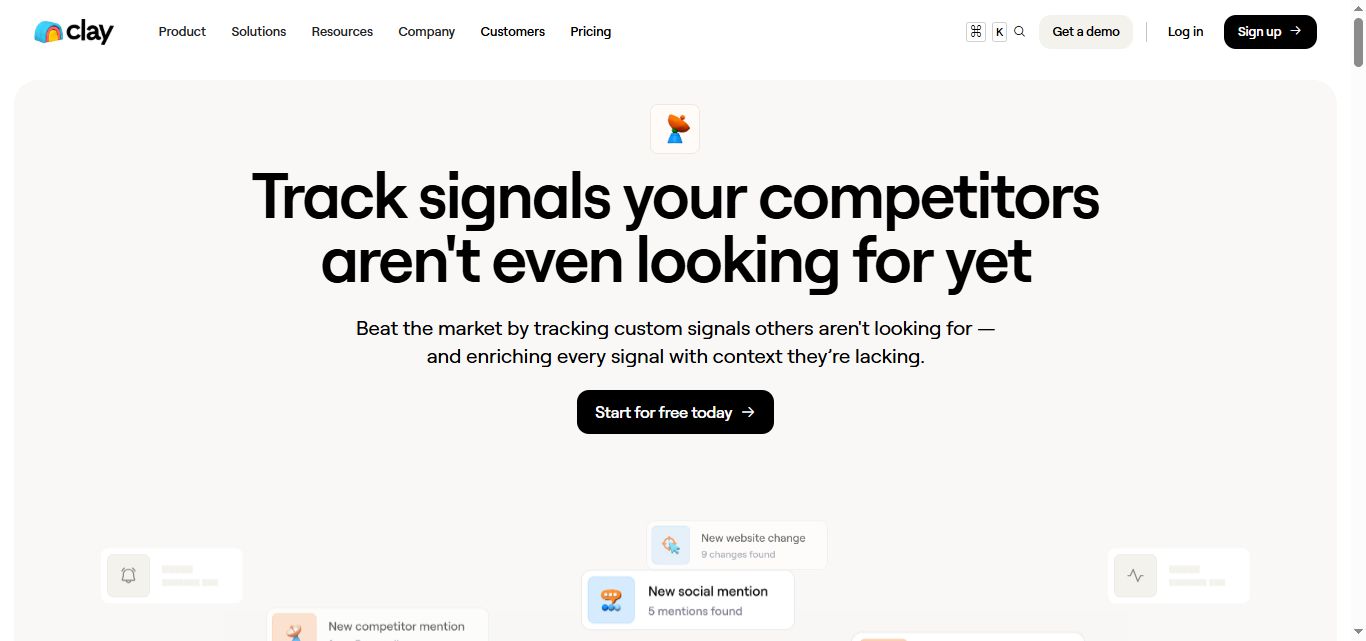 Clay signals and triggers