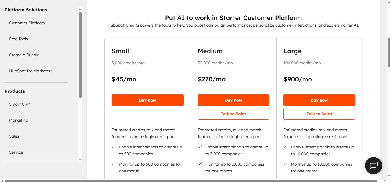 Hubspot breeze pricing
