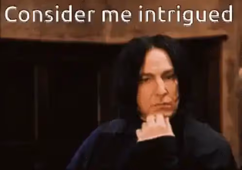 Intrigued gif