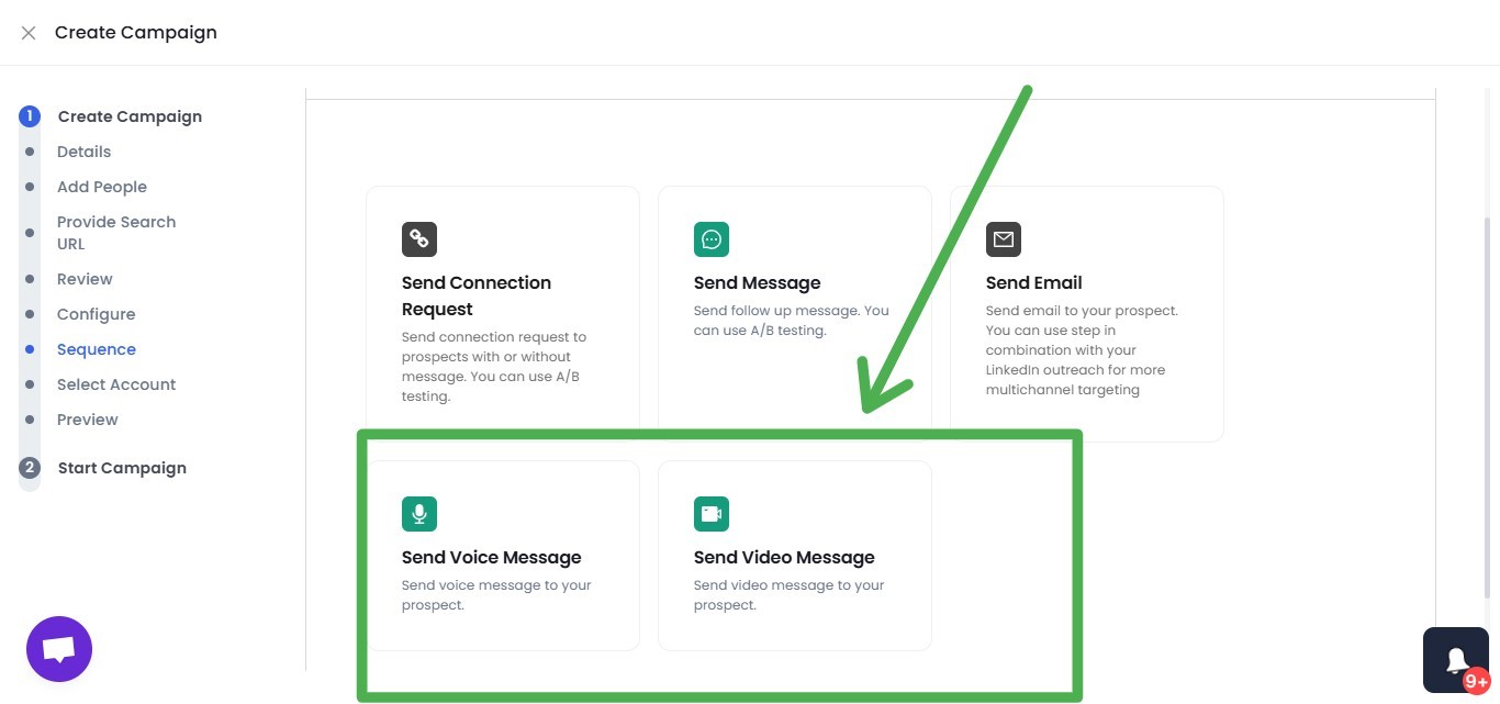 Voice and video messages in SalesRobot
