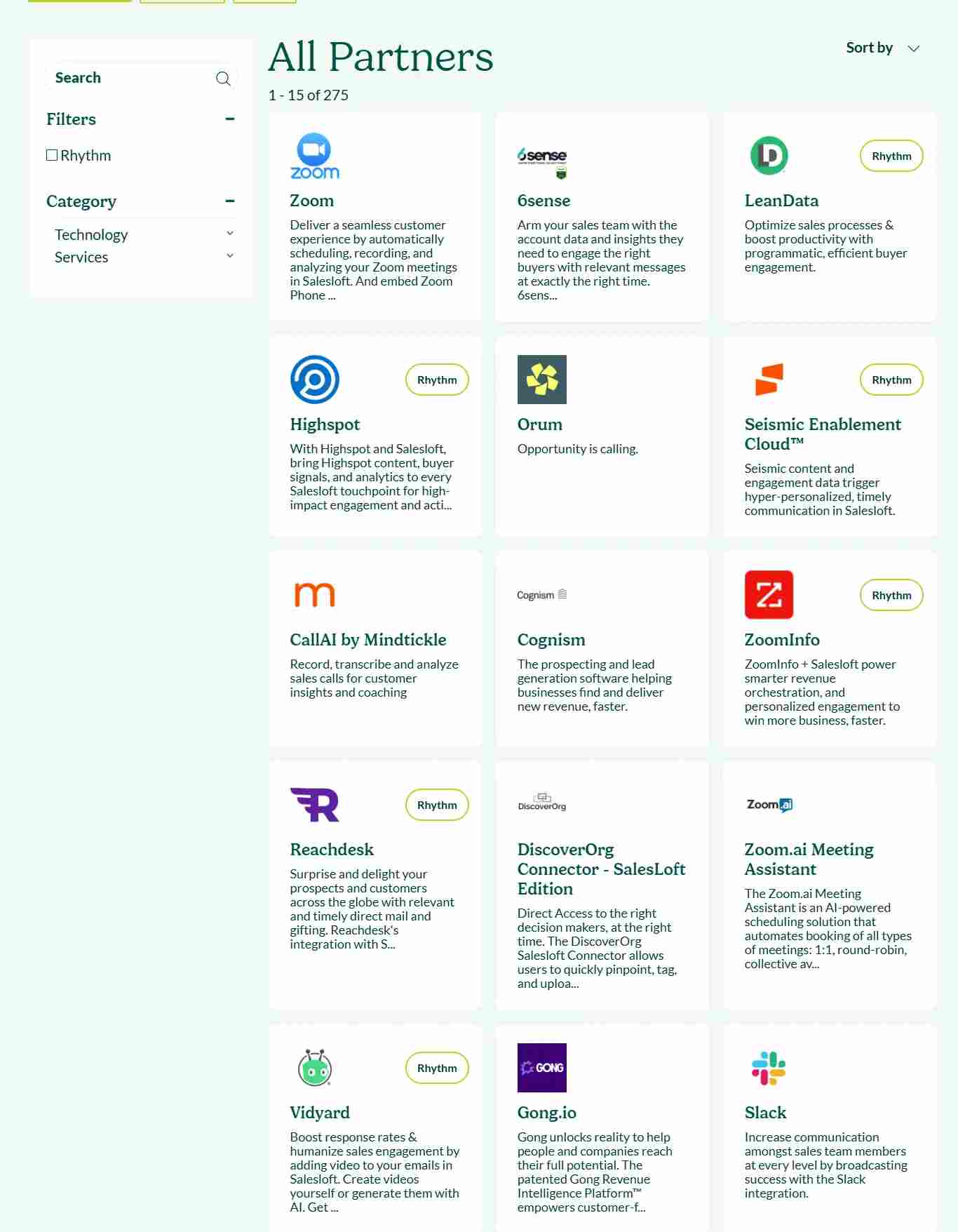salesloft integrations
