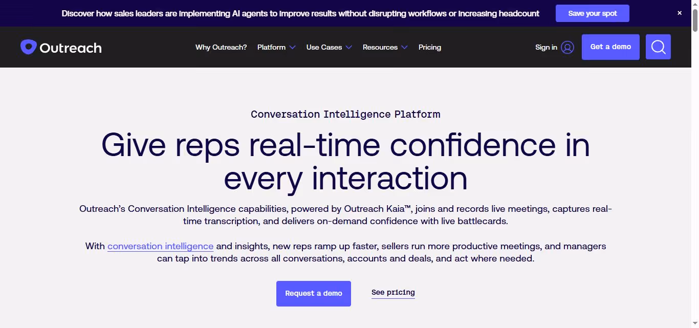 outreach kaia homepage