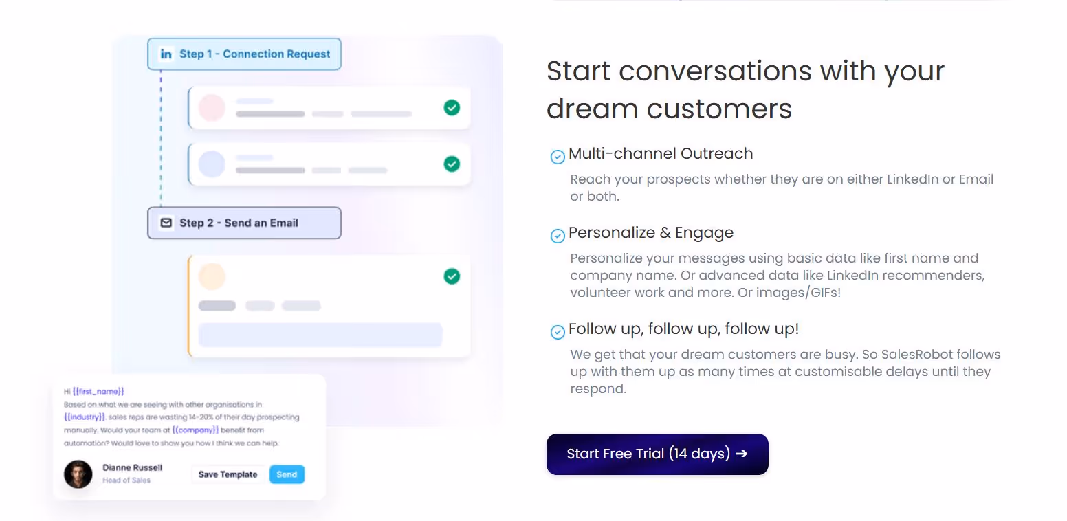 Start conversations with your dream customers