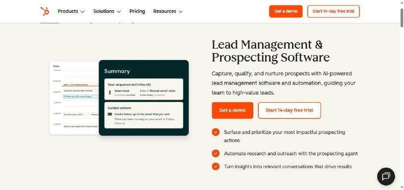 Contact and Lead management in Hubspot