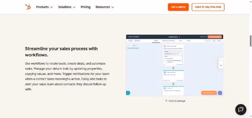 Sales pipeline management in Hubspot