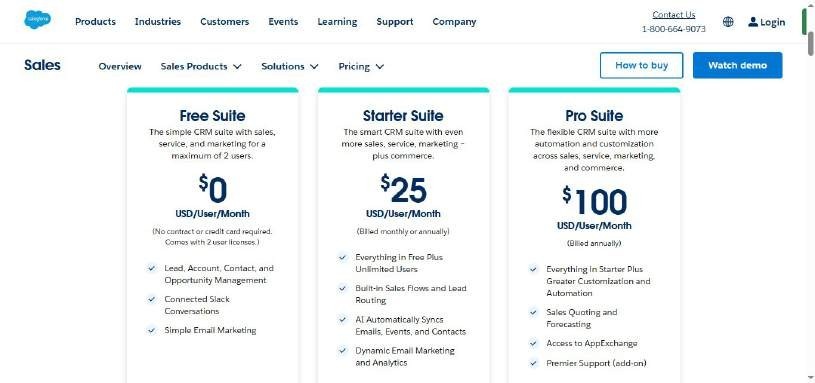 Salesforce pricing