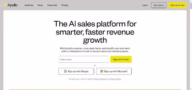 Apolloio homepage