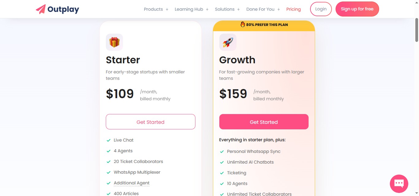 Support automation pricing plans