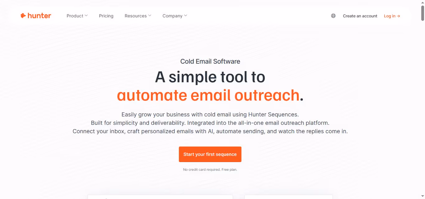 Email campaigns in Hunter.io